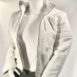 James Perse Ivory Cotton Jacket Size 2 S/M